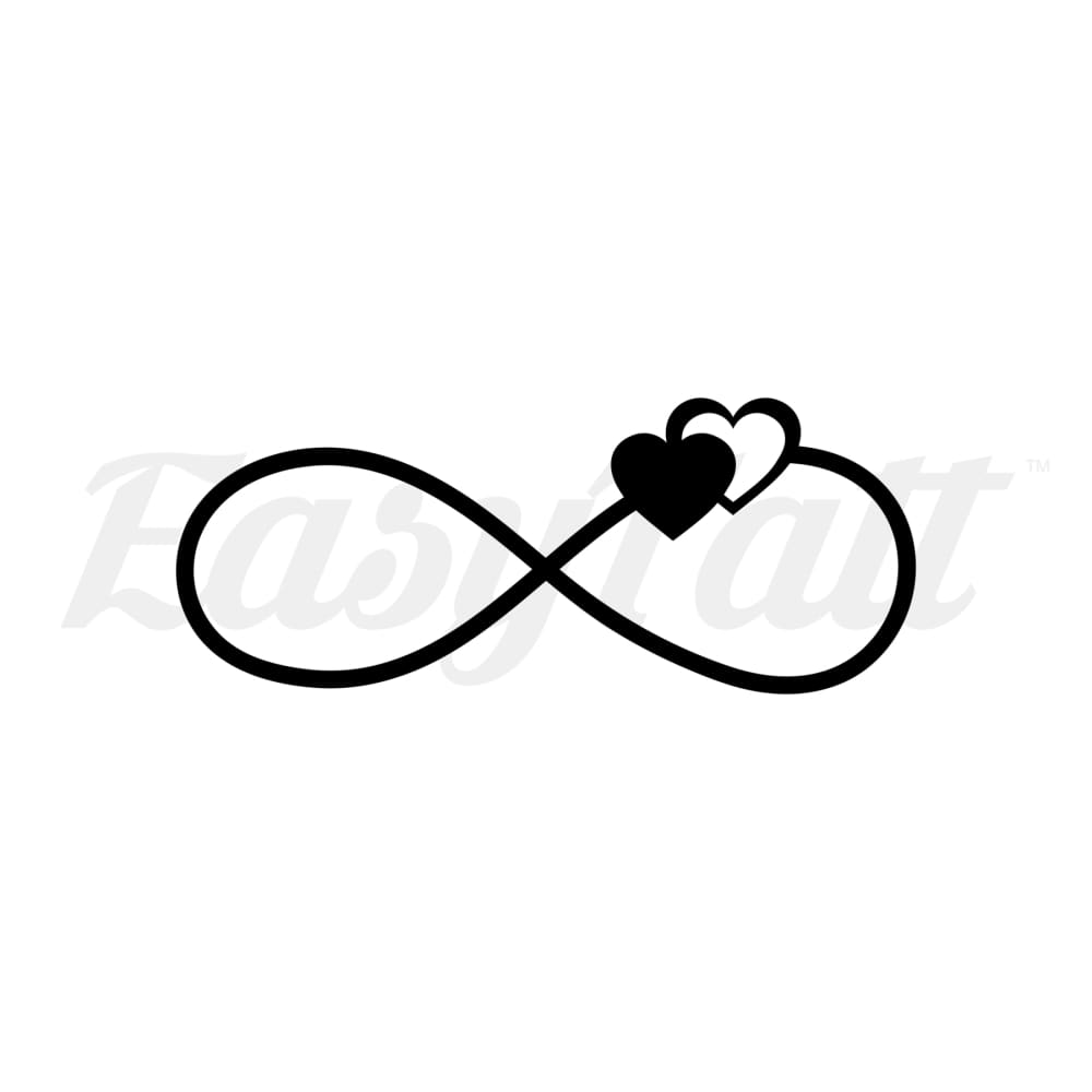 Infiniry Hearts - Temporary Tattoo