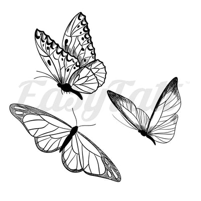 Butterfly Friends - Temporary Tattoos