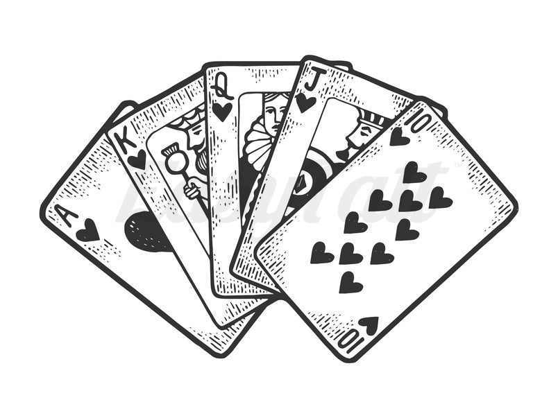 Card Tricks - Temporary Tattoo