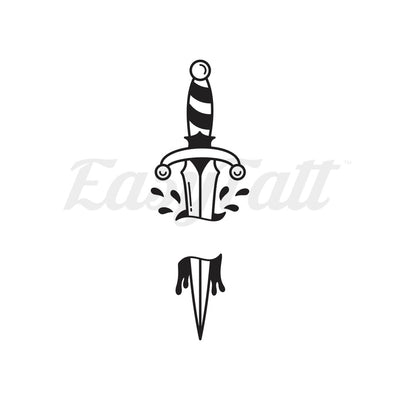 Traditional Dagger - Temporary Tattoo