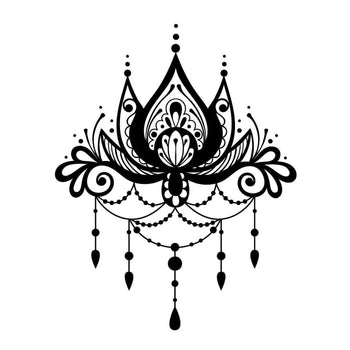 Lotus Chandelier - Temporary Tattoo