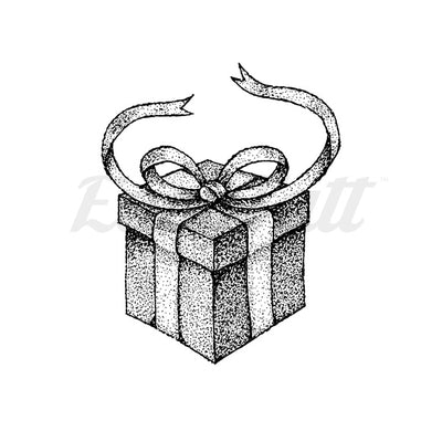 Gift Box - Temporary Tattoo