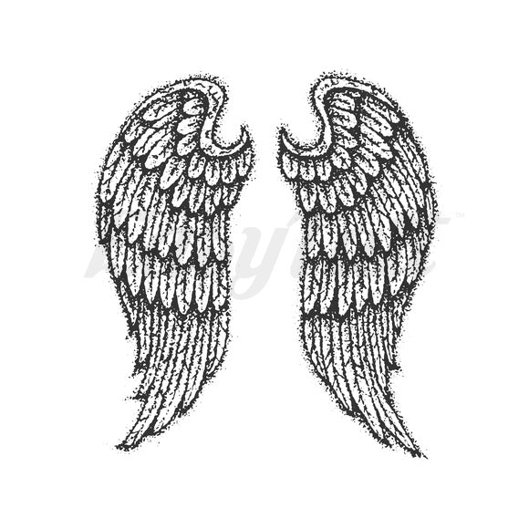 Angel Wings - Temporary Tattoo