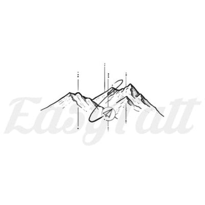 Mountains - Temporary Tattoo