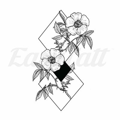 Petal Shapes - By Jen - Temporary Tattoo