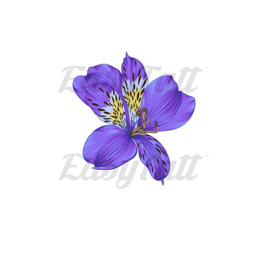 Purple Flower - Temporary Tattoo