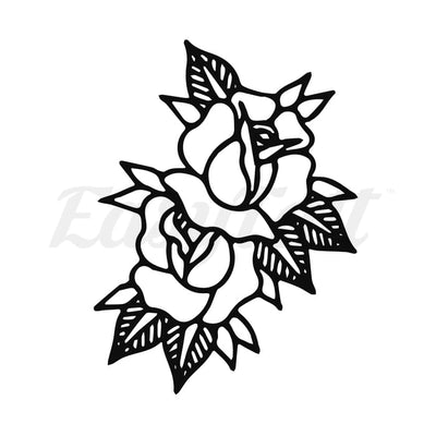 Rose Pair - Temporary Tattoo