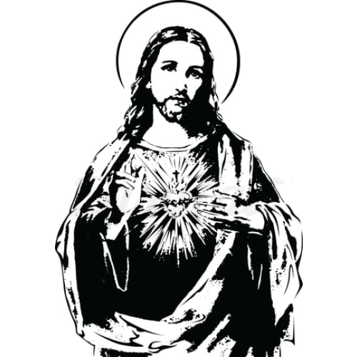 Sacred Heart of Jesus - Temporary Tattoo