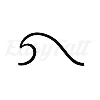 Simple Wave - Temporary Tattoo