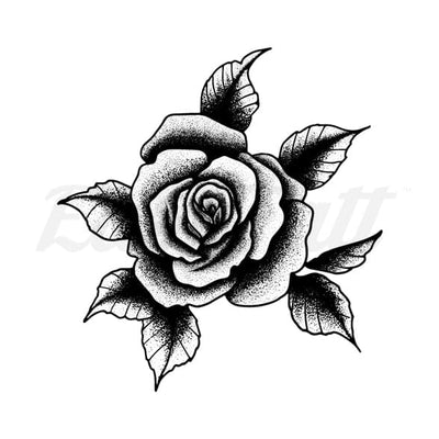 Single Rose - Temporary Tattoo