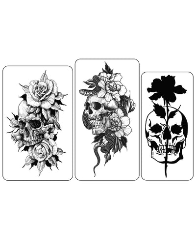 (Half Sleeves Pack) Skull Trio