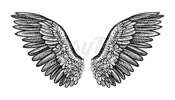 Open Wings - Temporary Tattoo