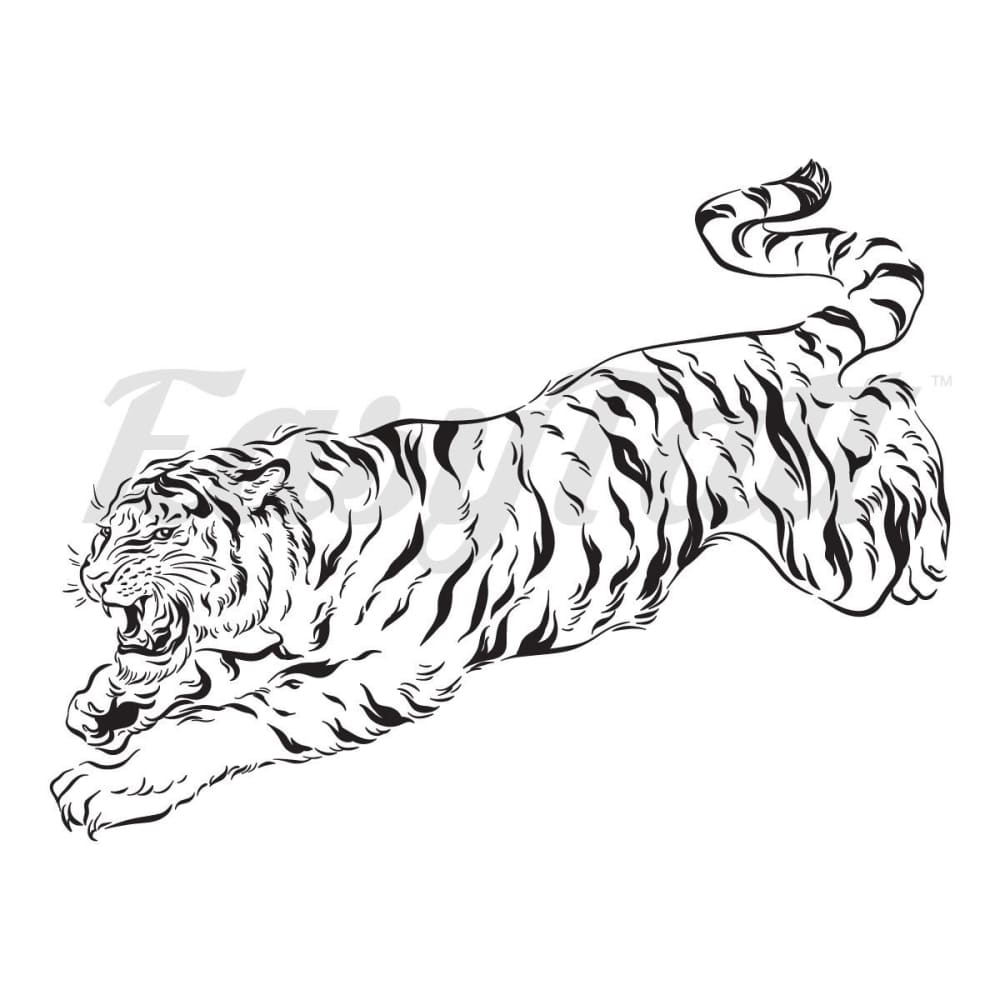 Tiger - Temporary Tattoo