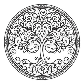 Tree Mandala - Temporary Tattoo