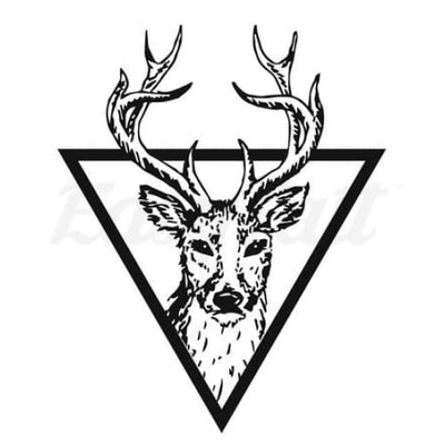 Triangle Deer - Temporary Tattoo