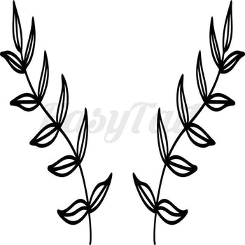 Twin Branches - Temporary Tattoo