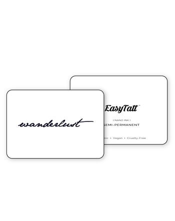 Wanderlust x 2- Semi-Permanent Tattoo