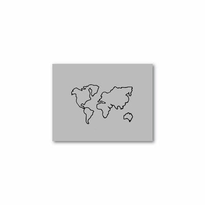 World Map - Single Stencil